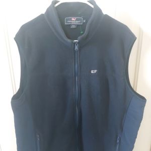 Vineyard Vines Men's Fleece Zip Up Vest